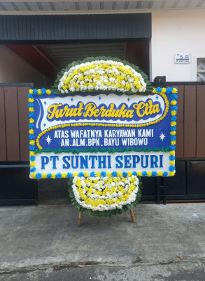 Papan Bunga Duka di Pariaman
